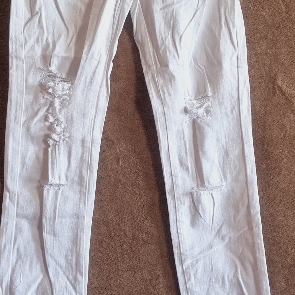 White High Rise, Ripped Jean - Picture 8 of 13